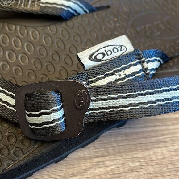 OBOZ Dyno Women’s Size 10 Black Blue Flip Flop Sandal - Picture 10 of 11